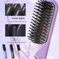 2 in 1 Wireless Hair Straightener Hair Curler Hot Comb Dryer and Straightening Brush 2600mAh Hair Styling Appliance Hair Crimper. 