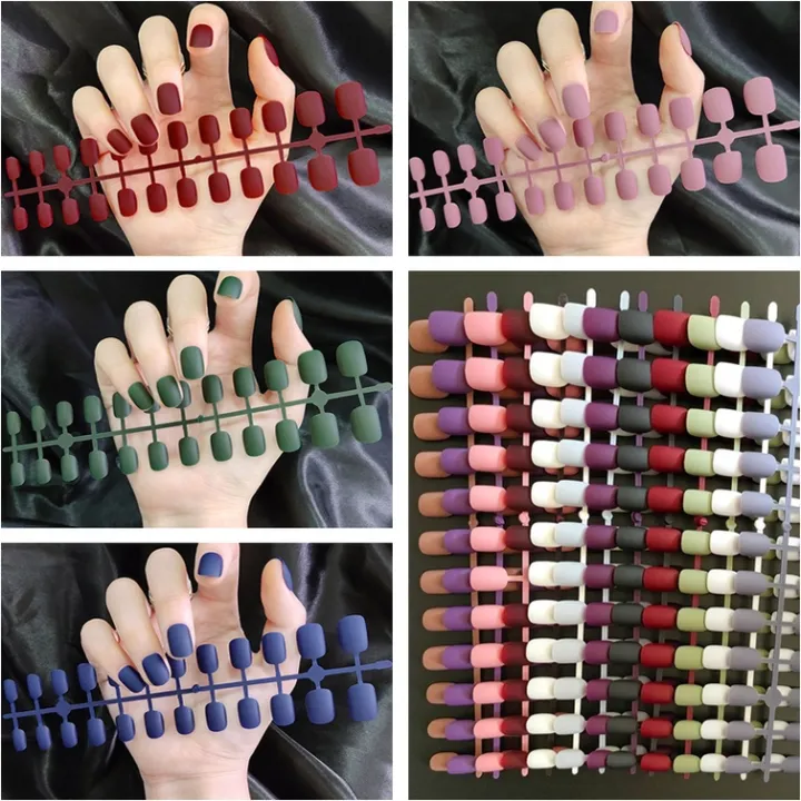 %E3%80%90Ready%20Stock%20Simple%20Solid%20Color%20Fake%20Nail%2024%20Pieces%20of%20Nail%20Pieces%20Fake%20Nail%20Art%20Finished%20Beauty%20Care%20-%20Image%203