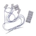 5 Pcs Mc-38 Wired Door Window Sensor Magnetic Switch For Home Alarm System,When Sensor Together,Normally Closed Nc.