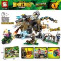 Senbao S brand Jurassic Dinosaur World Minecraft Dinosaur Building Blocks Children's Educational Assembling Small Toys.