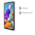 Samsung Galaxy A21s Flexible Clear Transparent Soft TPU Back Case Cover With Bumper.