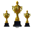 Gold Color Cricket & Football 8 Inch Mini Trophy - Cricket mini trophy - Football mini trophy - Mini trophy. 