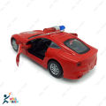 Alloy Die cast Metal 1:32 Scale Rescue Police Toy Car & Ambulance Car Mini Latest Pull & Back Car With Auto Music Gift For Children. 