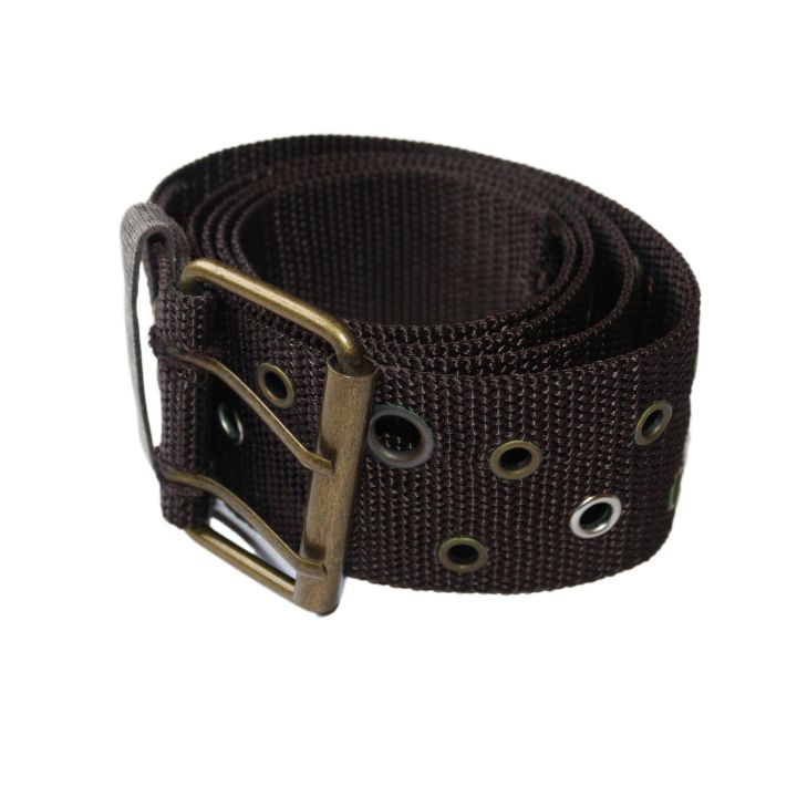 Belt%20for%20men-%20%20Belt%20Double%20Prong%20Buckle%20Wide%20Waistband%20Decorative%20New%20Unisex%20Brown%20Belt%20Canvas%20Dual%20Double%20Grommet%20Prong%20Rugged%20Buckle%20Army%20Style%20-%20Image%202