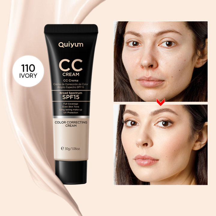LAIKOU 9 Colors CC Cream Long Lasting Liquid Foundation Waterproof Cover Acne Spot Natural Face Base Makeup Matte Concealer FeeoiF