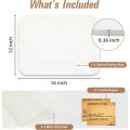 GC 2 Pack Stone Dish Drying Mat With 2 Non-Slip Pad And Draining Mat Diatomaceous Earth Mat, Fast Dry, Super Absorbent Dish Drying Pad For Kitchen Counter.