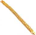 Gold Plated Chain Bracelet Wrist Jewelry Gift For Men - Golden.