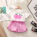 Cotton Kids Clothing Sets 2Pcs Summer Fruits Clothes for Girls Baby Boys Short Sleeve T-Shirt+Shorts Suit Toddler Kids Tracksuit.