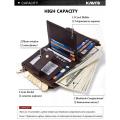 KAVI'S Brown Cow Leather Premium Quality Long Lusting Wallet For Men. 
