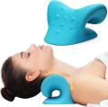 Neck and Shoulder, Neck Stretcher to Relieve Neck Pain, Neck Stretcher, Chiropractic Pillow for Cervical Spine Pillow Neck (Blue).