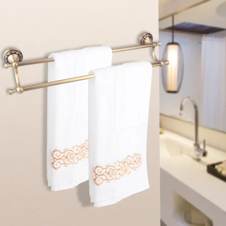 Vintage%20Bath%20Towel%20Rack%20Washcloth%20Holder%20Double%20Bar%20Type%20Bathroom%20Washroom%20Accessory%20-%20Image%205