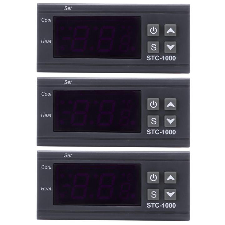 4X 220V Digital STC-1000 Temperature Controller Thermostat Regulator+Sensor Probe