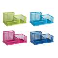 Deli E9154 Colorful Mesh Desktop Holder (Red / Blue / Green).