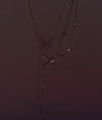Douyin same double-layer butterfly necklace super fairy flashy zircon tassel high-quality butterfly clavicle chain high color retention necklace. 