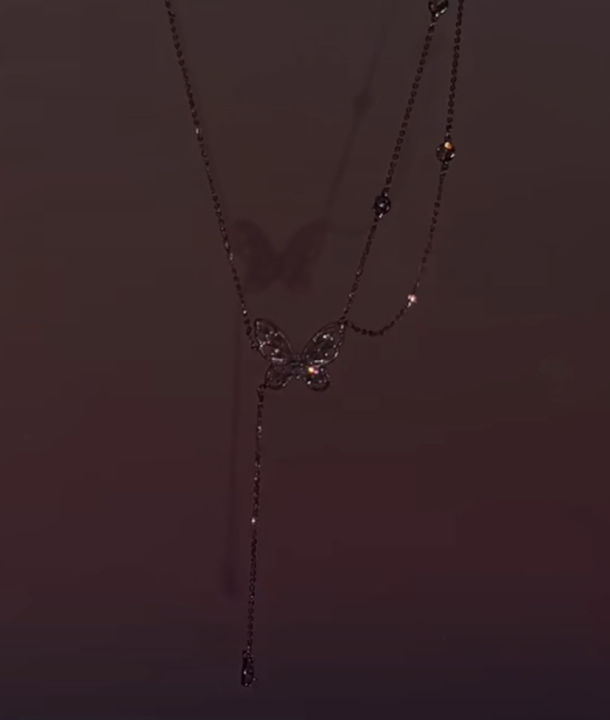 Douyin%20same%20double-layer%20butterfly%20necklace%20super%20fairy%20flashy%20zircon%20tassel%20high-quality%20butterfly%20clavicle%20chain%20high%20color%20retention%20necklace%20-%20Image%205