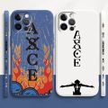 One P-Piece Luffy Anime Cute Liquid Left Rope For Apple iPhone 15 14 13 12 11 XS XR X 8 7 SE Pro Max Plus Mini Funda Phone Case.