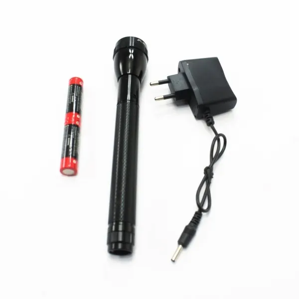 High Quality Rechargeable LED FlashLight- Black Jeepass Brand JFL-2022