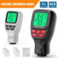 0-2000UM Thickness Gauge High Precise LCD Digital Automobile Film Thickness Meter Car Paint Coating Thickness Tester Three Probe Modes Three Units Switching with Zeroing Calibration Function. 
