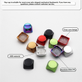 Keyboard Cap Aluminum Alloy Metal Color Mechanical Keyboard Universal ESC Personality Rainbow Gradient Keycap for Mechanical Gaming Keyboard C.