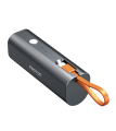 Proton Mini Power Bank with Torch 5000mAh (751091) | Compact Portable Fast Charging Power Bank | Type-C | Black | 60 Days Warranty.