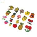 2x18x Fruit Series Embroidery Patches Craft Embroidery Applique Sewing for Kid. 