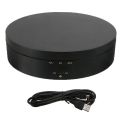 3 Speeds Electric Rotating Display Stand Mirror 360 Degree Turntable Jewelry Holder Battery/USB Power for Photography.