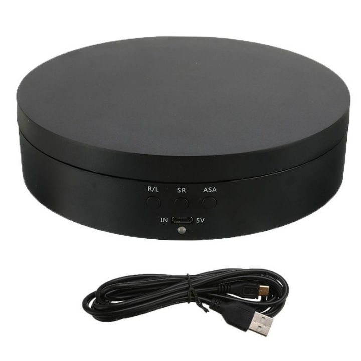 3%20Speeds%20Electric%20Rotating%20Display%20Stand%20Mirror%20360%20Degree%20Turntable%20Jewelry%20Holder%20Battery/USB%20Power%20for%20Photography%20-%20Image%207