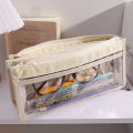 Simple Transparent Mesh Pencil Bag Student Gift Cute School Supplies Pen Case.