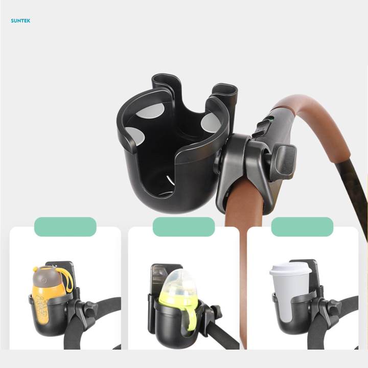 Portable%20Stroller%20Cup%20Holder%20with%20Phone%20Holder%20for%20Buggy%20Pram%20Tricycle%20Pushchair%20,%20Yellow%20-%20Image%209