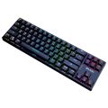 BAJEAL K71 wired mechanical keyboard with 71 key gaming keyboard strap - black.