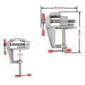 Mini Bench Vise Table Screw Vise Aluminium Alloy Table Bench Clamp Vise. 