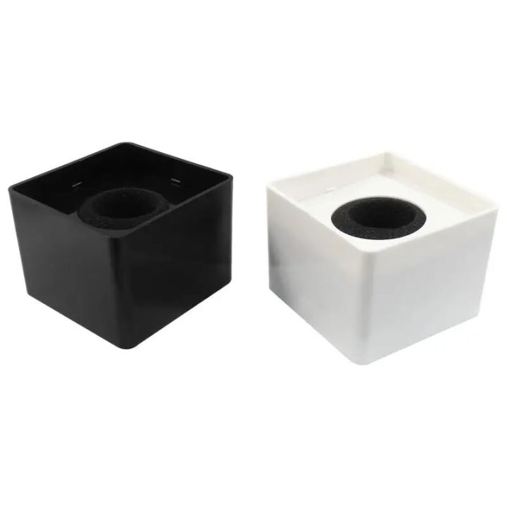 Microphone Logo Flag Station Square Shaped In-terview KTV Mic Station Cube Interviews Box ABS Prop Stand News Reporter Injection