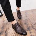 Luxury Leather Modern Men'S Shoes Business Dress Brogue Shoes Party Wedding Suit Formal Footwear Male Dress Shoes For Men. 