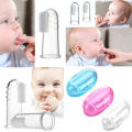 Silicone Baby Finger Tooth Brush with box. 