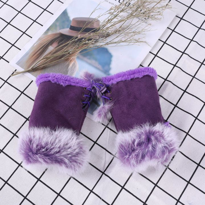 Gloves%20for%20women%201Pair%20Fashion%20Women%20Faux%20Rabbit%20Fur%20Hand%20Wrist%20Crochet%20Knitted%20Fingerless%20Gloves%20Mittens%20Winter%20Autumn%20Warmer%20-%20Image%204