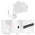 Book Magnifier For Reading Hand Free Screen Viewing Magnifier Hands-Free Large Magnifier Glass With Rotating Stand Portable LED. 