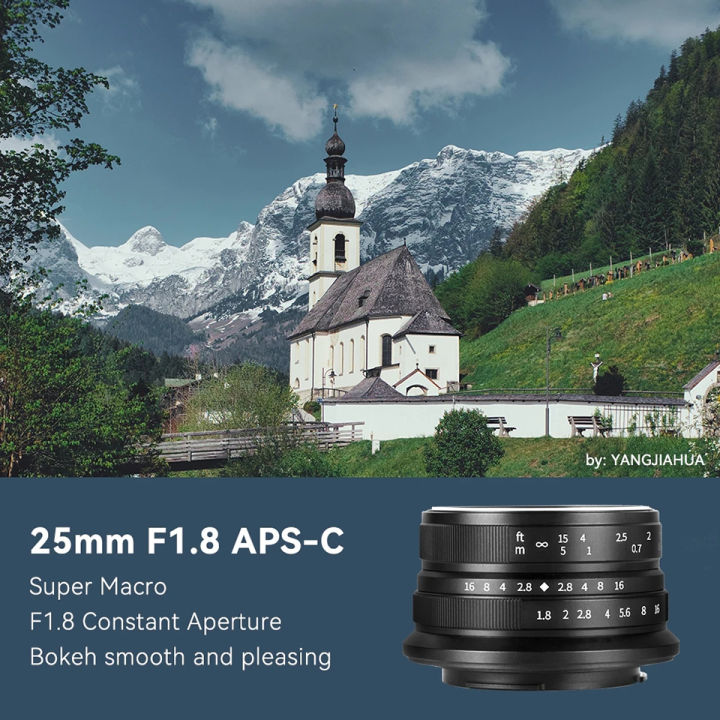 7artisans%2025mm%20F1.8%20APS-C%20Frame%20Large%20Aperture%20Wide%20Angle%20Prime%20Lens%20for%20Studio%20Photography%20with%20Sony%20E%20Zev-10%20X%20Z%20M%20M43%20Mount%20-%20Image%204