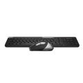 A4tech Fstyler FB2535C Multi-mode Wireless Keyboard & Mouse Combo - Bluetooth/2.4G - Ultra-Slim Keycap - Compact Size - Rechargeable Mouse - For Windows / Android / Mac / iOS - Smokey Grey. 