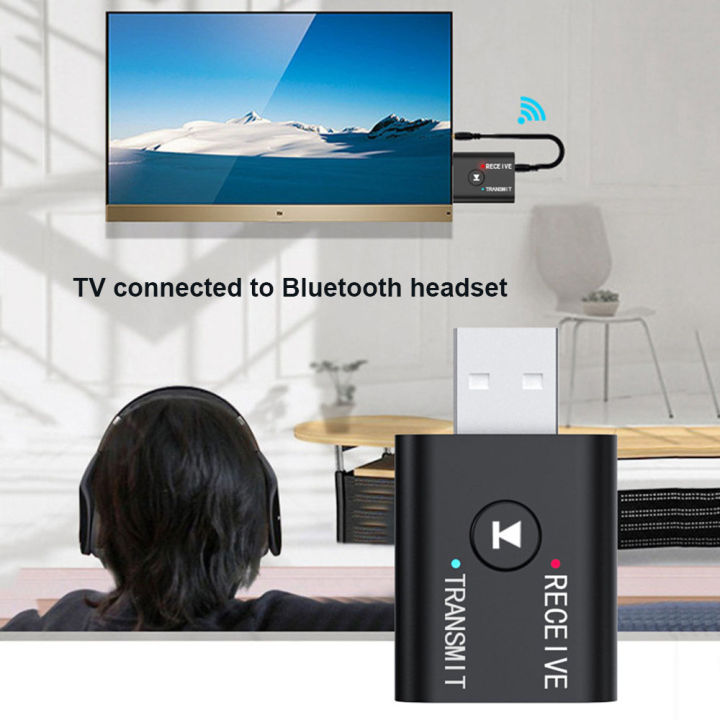 2In1 USB Wireless Bluetooth Adapter 5.0 Transmiter Bluetooth for ...