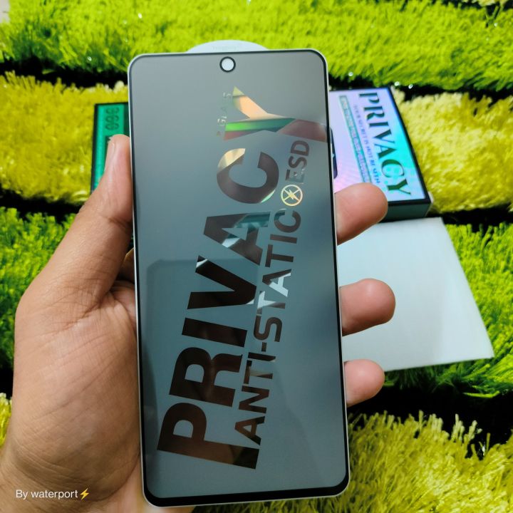 Infinix Hot 50 Pro 4G / Infinix Hot 50 4g / Infinix GT 20 Pro Screen Protector Privacy Tempered Full Screen Gorila Glass Curved Full Display