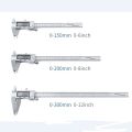 200mm Metal Digital Electronic Vernier Caliper 8\" Big LCD Inch/mm Woodworking Ruler Measuring Tools Inside Micrometer Gauge.