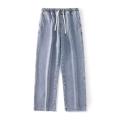 Trendy Men Jeans Soft Men Pants Drawstring Daily Wear Pure Color Men Jeans.