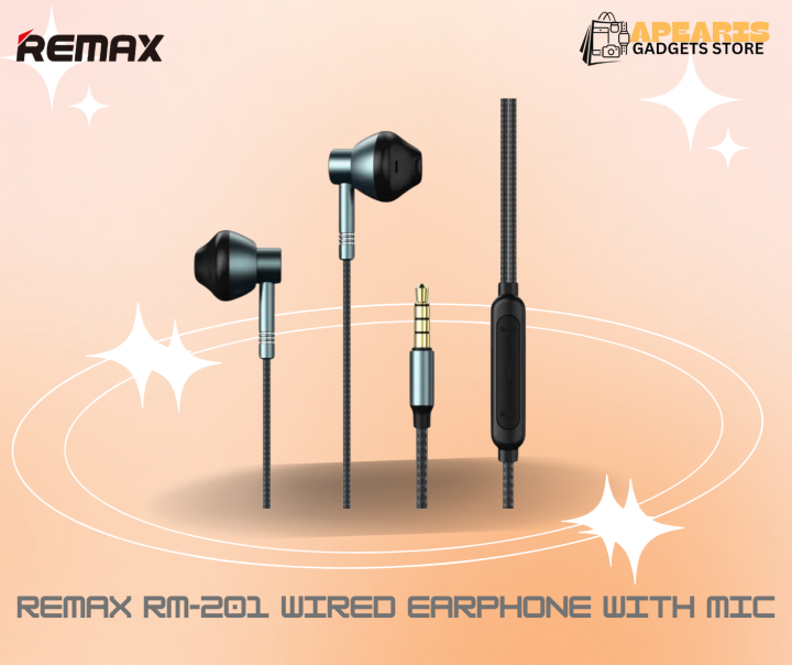 Remax RM-201 Wired Earphone With Mic