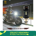 Motorcycle 12v H4 Hi Low beam Motoled M8 Headlight LED Bulbs White Light. 