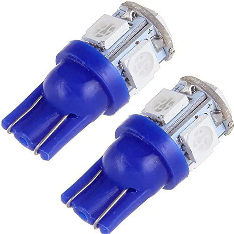 SCITOO 10x White LED Dash Gauge Cluster Lights With T10 168 158 Sockets - 12V-24V