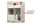 Bathroom Cabinet 38x18x43cm Wall Mounted Bathroom Toilet Furniture Cabinet Wood-Plastic Cupboard Shelf Cosmetic Storage MJ905. 