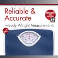 DOCTOR MEDICAL Analog Body Weight Scale  Mechanical Scale  286 lbs 130 kg Capacity  Non-Skid  Simple Dial Calibration. 