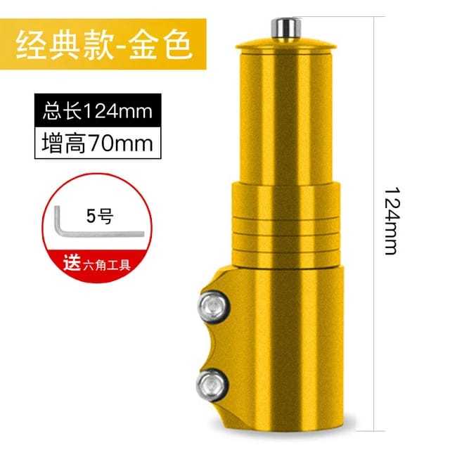 Bicycle Handlebar Stem Riser Extender Mountain Bike Road Bike Handlebar Fork Stem Riser Extender Adaptor 28.6-28.8mm Caliber
