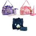 Baby Diaper Bag - 2pcs - Purple. 