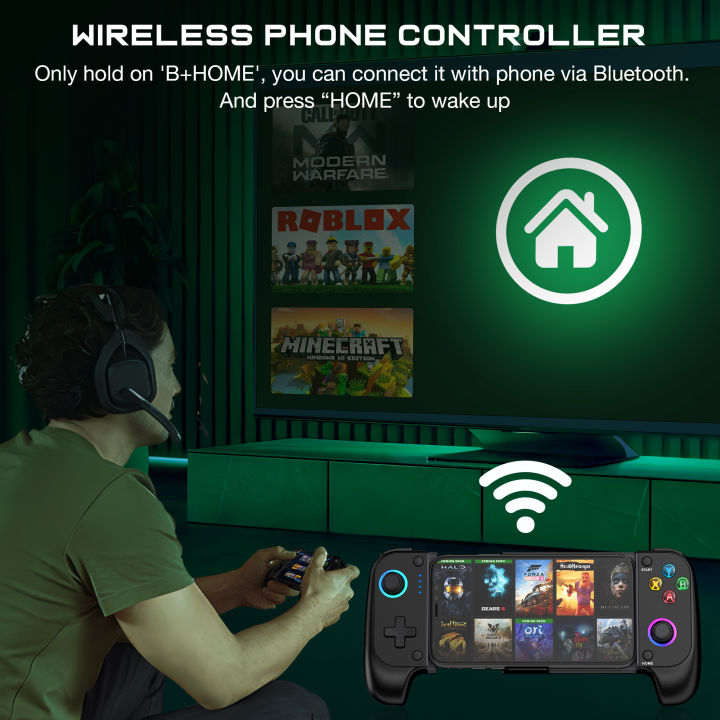 DinoFire%20Cell%20Phone%20Gamepad%20Joystick%20for%20iPhone%20Android%20Control%20Bluetooth%20Controller%20Trigger%20with%20Hall%20Effect%20Stick%20Mobile%20Game%20-%20Image%202